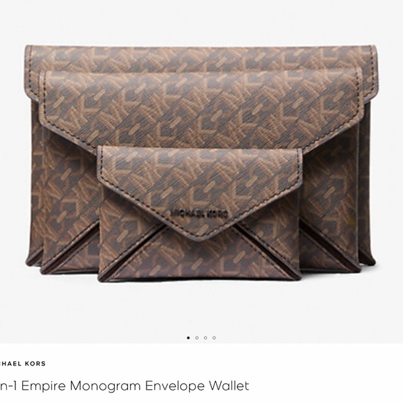 New Michael Kors 3 in 1 Empire Monogram wallet/pouch Gorgeous! - Picture 1 of 7